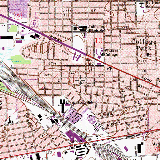 Topographic Map of Ephesian Baptist Church, FL