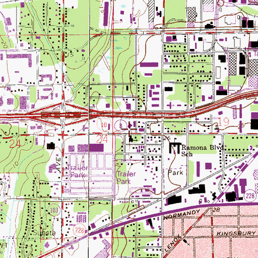Topographic Map of Evangelical Temple Assembly of God, FL