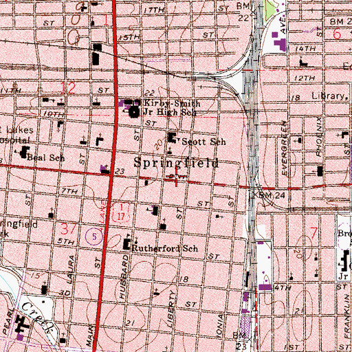 Topographic Map of Faith Chapel Church of God, FL