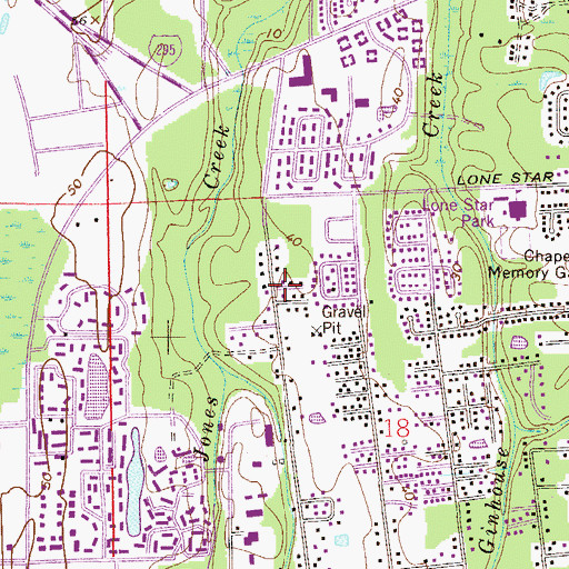 Topographic Map of Faith Chapel Free Will Baptist Church, FL