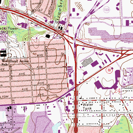 Topographic Map of Faith Deliverance Tabernacle, FL