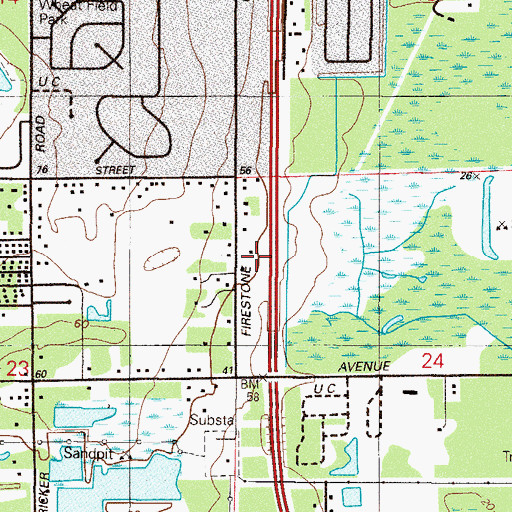 Topographic Map of Faith Temple Assembly of God Church, FL
