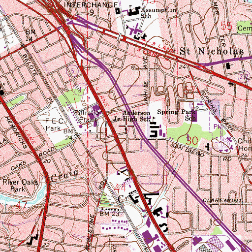 Topographic Map of Faith Temple Fellowship Ministry Church, FL