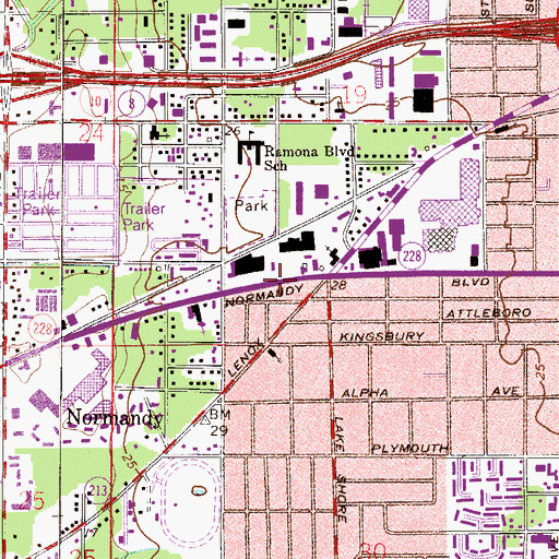Topographic Map of Faiths Realm Ministries, FL