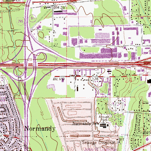 Topographic Map of Family Foursquare Church, FL