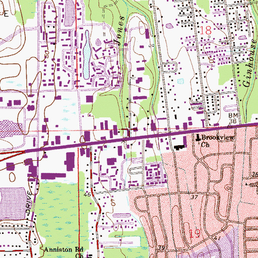 Topographic Map of Fathers Heart Fellowship Church, FL
