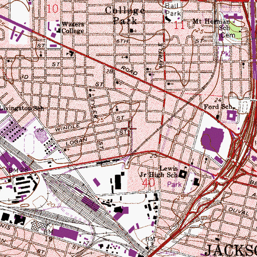 Topographic Map of Fellowship Baptist Church, FL