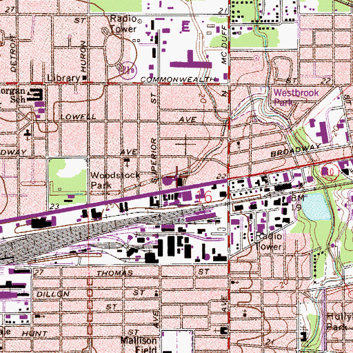 Topographic Map of Fellowship Outreach Ministries, FL