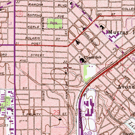 Topographic Map of First Alliance Church, FL