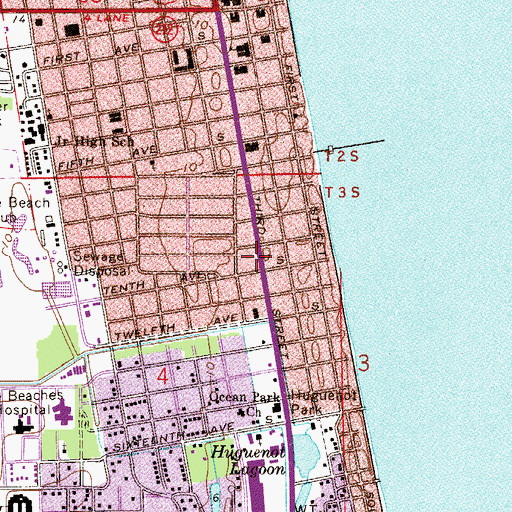 Topographic Map of First Assembly of God Church, FL