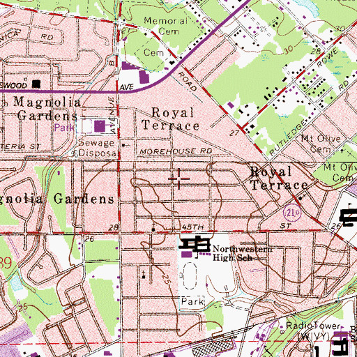 Topographic Map of First Born Temple, FL