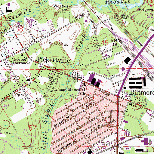 Topographic Map of Flaming Fire Deliverance Ministries, FL