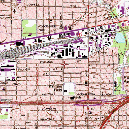 Topographic Map of Free Spirit Evangelistic Temple, FL