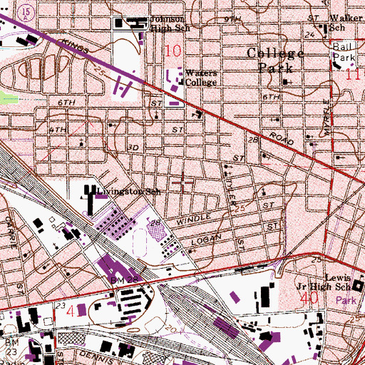 Topographic Map of Friendship Primitive Baptist Church, FL