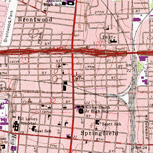 Topographic Map of Full of Faith Ministries, FL