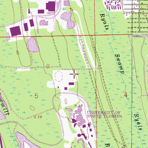 Topographic Map of Harmon Stadium, FL