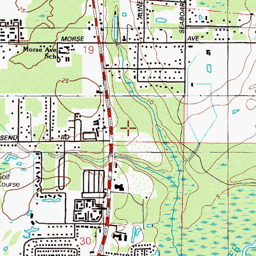 Topographic Map of Westland Post Office, FL