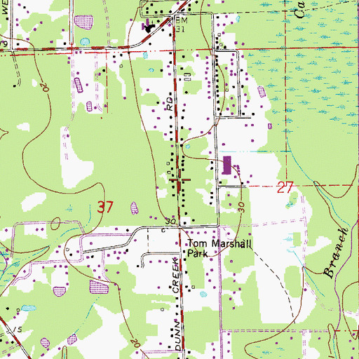Topographic Map of Faith Academy, FL