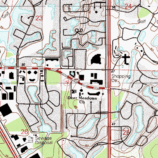 Topographic Map of Holy Family Catholic School, FL