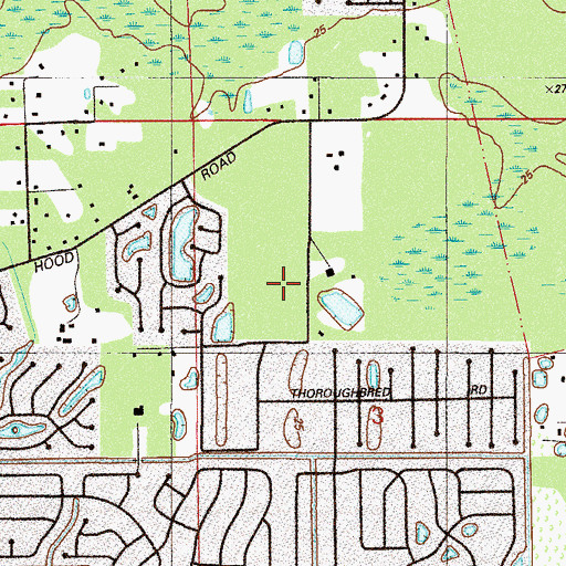 Topographic Map of Mandarin Oaks Elementary School, FL