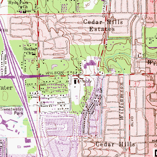 Topographic Map of School of Success Academy Charter High School, FL