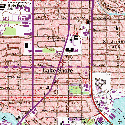 Topographic Map of Jehovah Jireth Ministries Church, FL