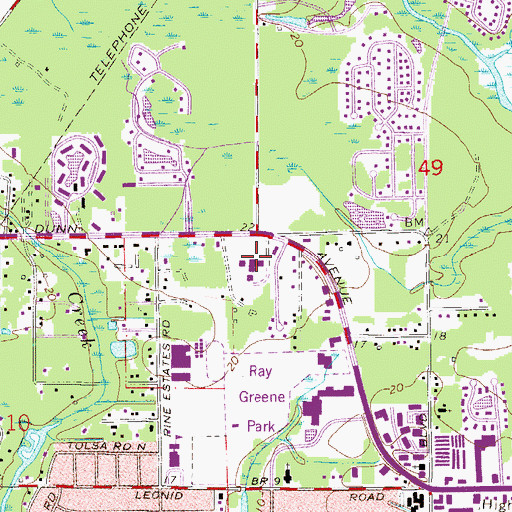 Topographic Map of Joint Heirs Christian Center, FL