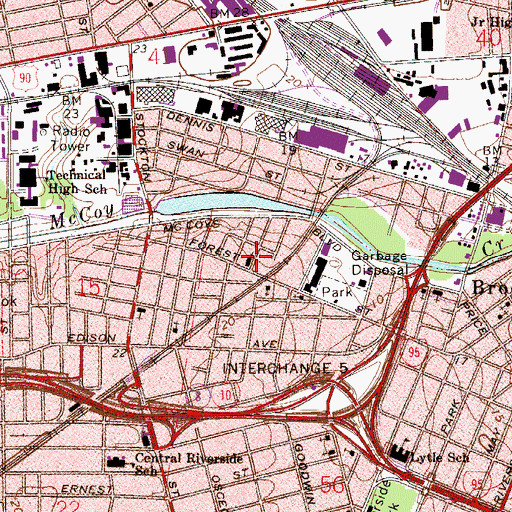 Topographic Map of King Solomon United Baptist Church, FL