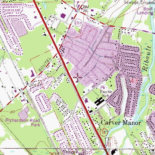 Topographic Map of Kingdom Hall of Jehovahs Witnesses Northwest Congregation, FL
