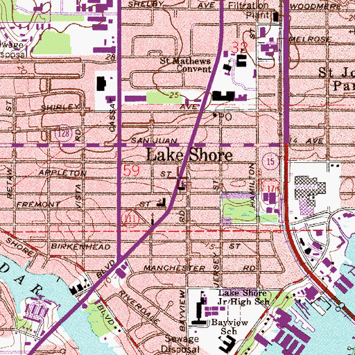 Topographic Map of Korean Somang Presbyterian Church, FL