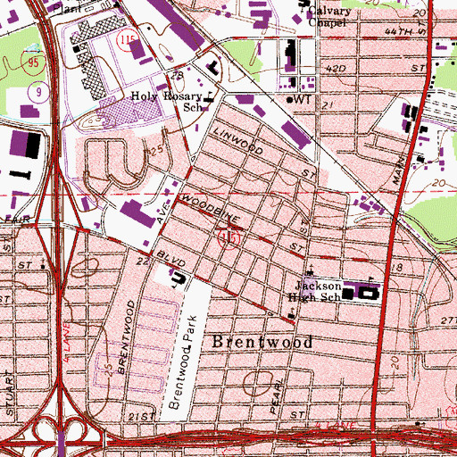 Topographic Map of Life Line Outreach Ministries, FL