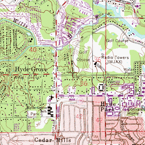 Topographic Map of Life Tabernacle of the Apostolic Faith, FL