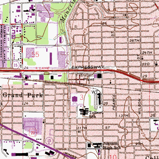 Topographic Map of Little Macedonia Holy Mission, FL