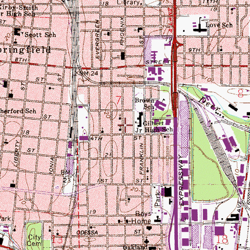 Topographic Map of Little Rock Baptist Church, FL