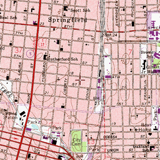 Topographic Map of Macedonia Church of Deliverance, FL