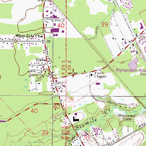 Topographic Map of Maranatha Assembly of God Church, FL