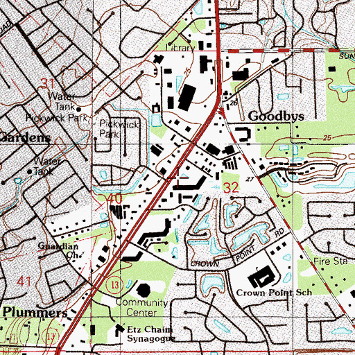 Topographic Map of New Destiny Christian Fellowship Church, FL