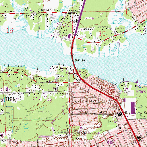 Topographic Map of New Jerusalem Christian Center, FL