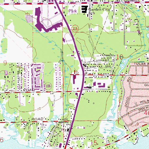 Topographic Map of New Life Community United Methodist Church, FL