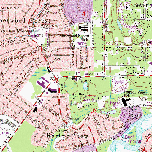 Topographic Map of New Spirit Full Gospel Church, FL
