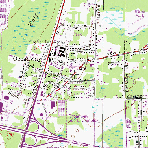 Topographic Map of Northview Baptist Church, FL