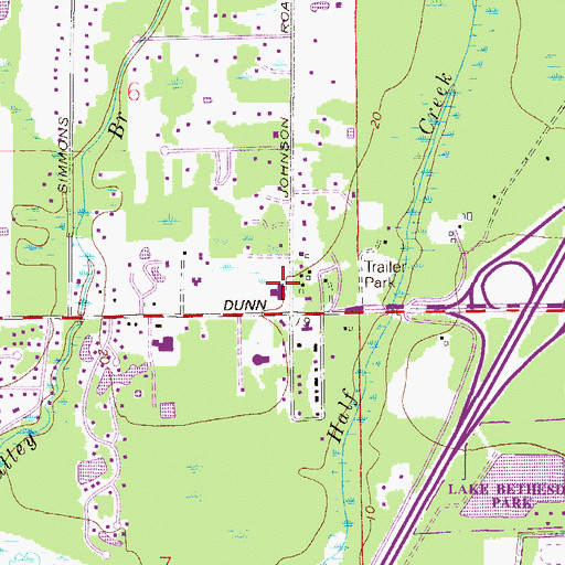 Topographic Map of Our Redeemer Lutheran Church, FL