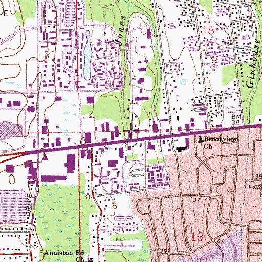 Topographic Map of Redeemer Presbyterian Church, FL