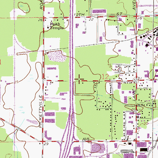 Topographic Map of River City Family Church, FL