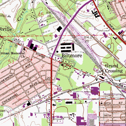 Topographic Map of Rock Deliverance Church for All People, FL