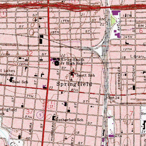 Topographic Map of Second Chance Ministries, FL