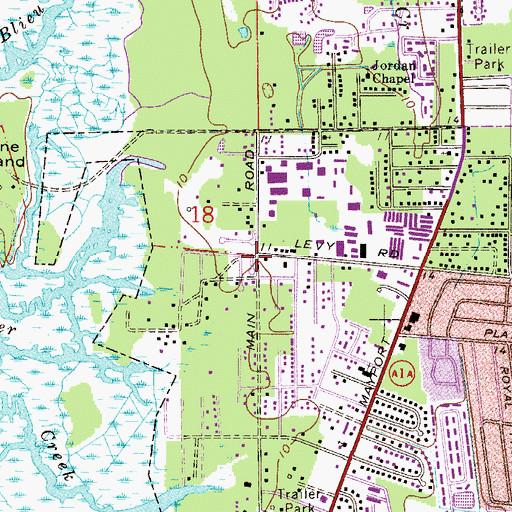 Topographic Map of Sonrise Worship Center, FL
