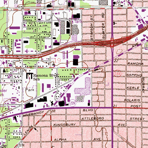 Topographic Map of Spirit of Truth Deliverance Ministry, FL