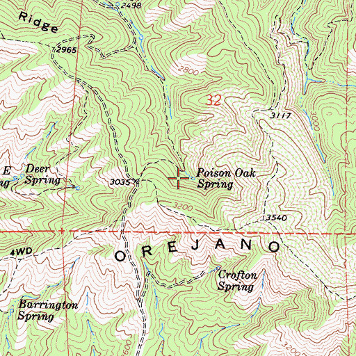 Topographic Map of Mesquite Drain Three, CA