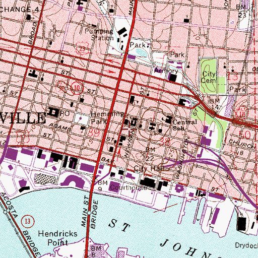 Topographic Map of Synod of South Atlantic Presbyterian Church, FL
